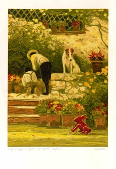 Il Pomeriggio di Fratel Coniglietto - Lithograph by Antonio Saliola - 2000s