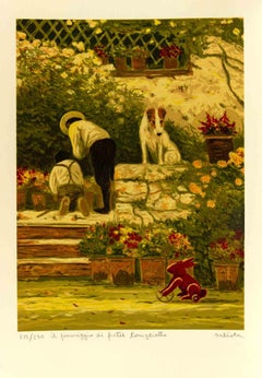 Il Pomeriggio di Fratel Coniglietto - Lithograph by Antonio Saliola - 2000s