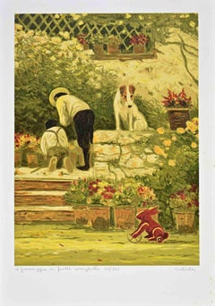 Il Pomeriggio di Fratel Coniglietto - Lithograph by Antonio Saliola - 2000s