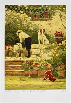 Il Pomeriggio di Fratel Coniglietto - Lithograph by Antonio Saliola - 2000s