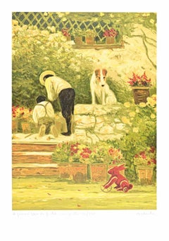 Il Pomeriggio di Fratel Coniglietto - Lithographie von Antonio Saliola - 2000er Jahre