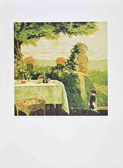 L'Angolo ed il Momento Preferiti - Etching by Antonio Saliola - 1990s