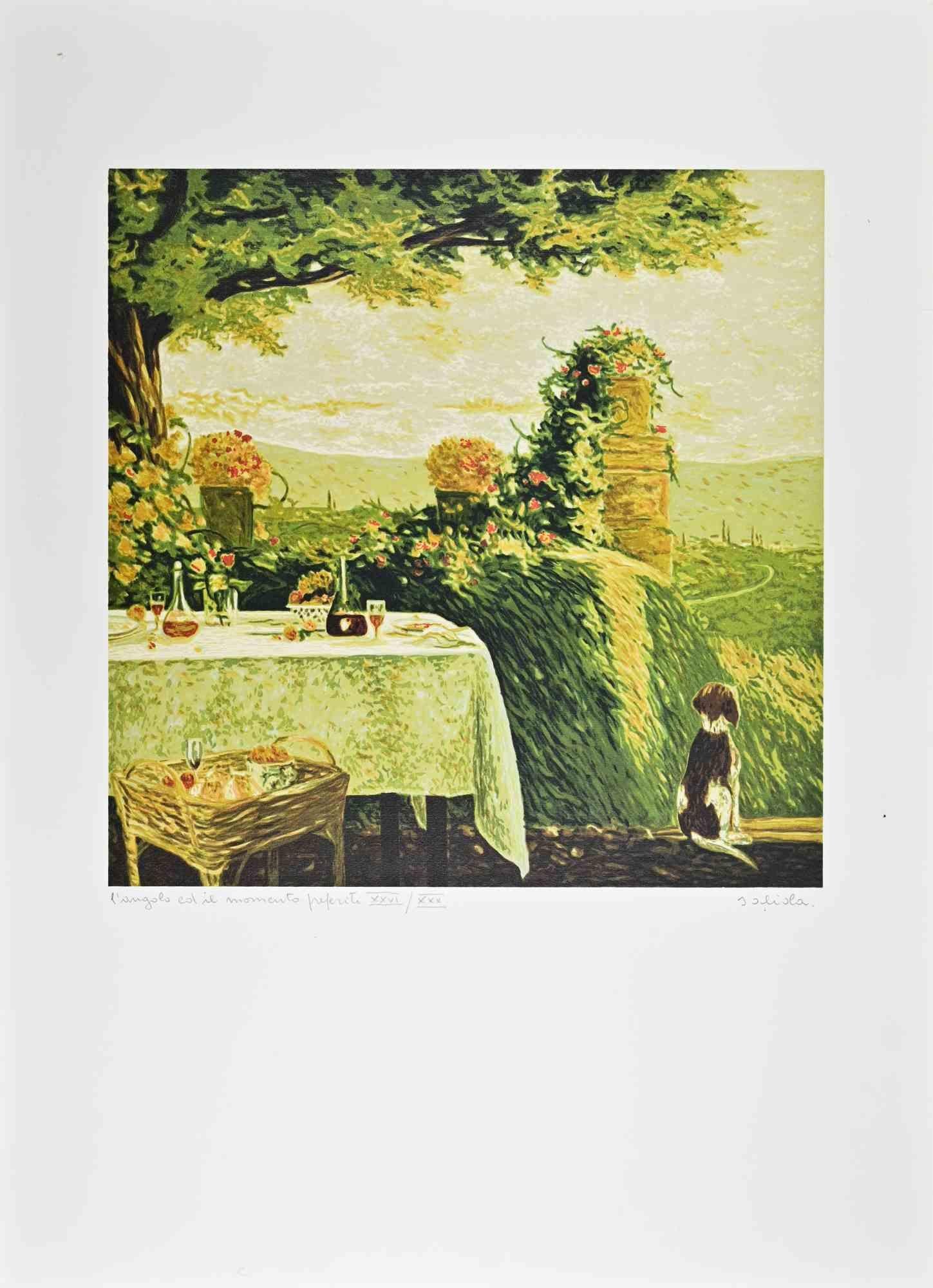 L'Angolo ed il Momento Preferiti - Etching by Antonio Saliola - 1990s