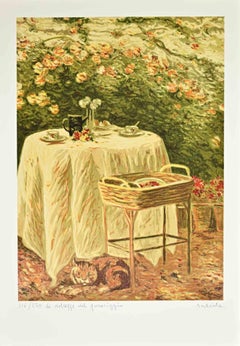 Le Dolcezze del Pomeriggio - Lithograph by Antonio Saliola - 1990s