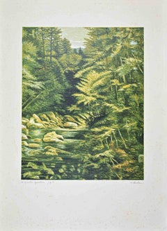 The Little Fisherman - Screen Print by Antonio Saliola - 1990s