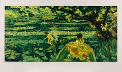 The Secret Pond - Lithograph by Antonio Saliola - 1990s