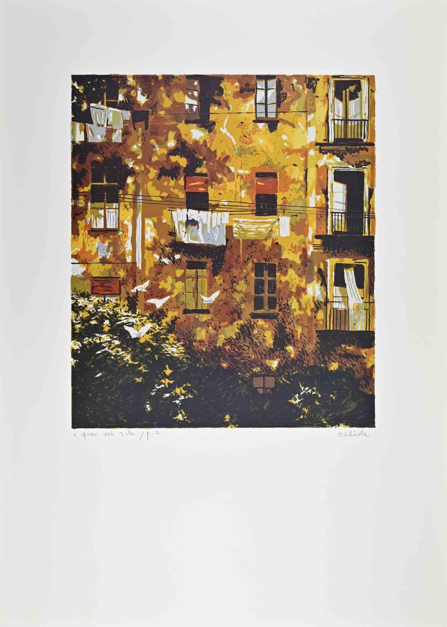 The Steps of the Sun - Lithograph by Antonio Saliola - 1990s