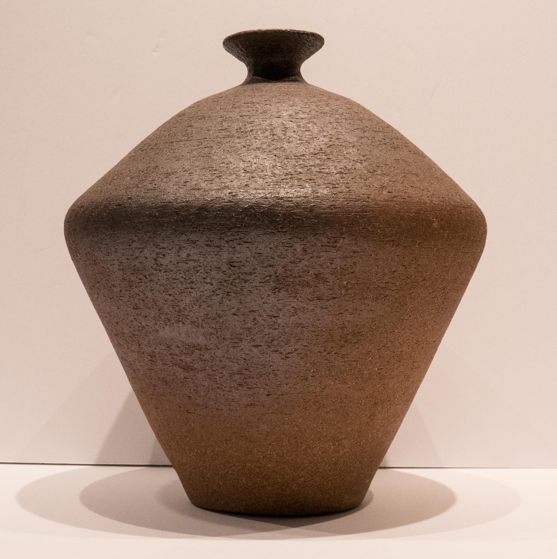 Antonio Salvador Orodea Stoneware Vessel In Good Condition For Sale In New York, NY