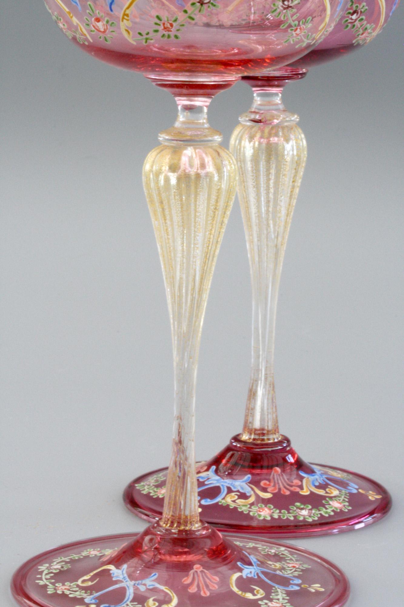 murano stemware