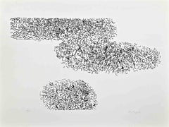 Abstrakte Komposition – Lithographie von Antonio Sanfilippo – 1971