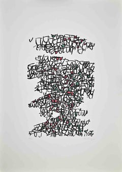 Abstract Composition - Lithograph by Antonio Sanfilippo - 1971