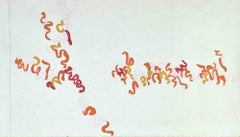 Composizione astratta - Dipinto di Antonio Sanfilippo - 1971