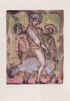 Figure - Litografia di Antonio Santacroce - Anni '80