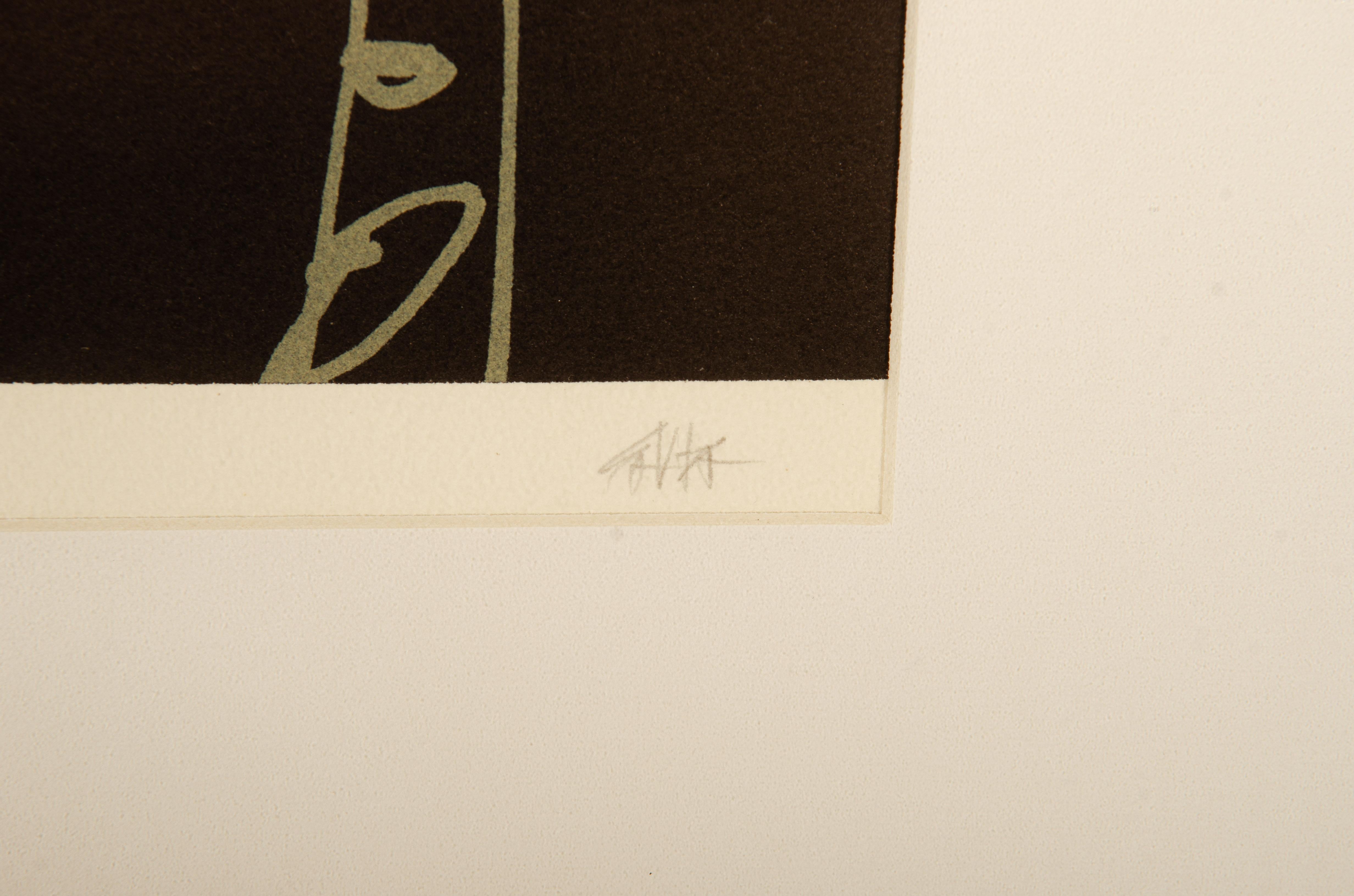 Antonio SAURA – Abierta 5 – Lithographie, signiert mit Bleistift im Zustand „Gut“ im Angebot in Vienna, AT