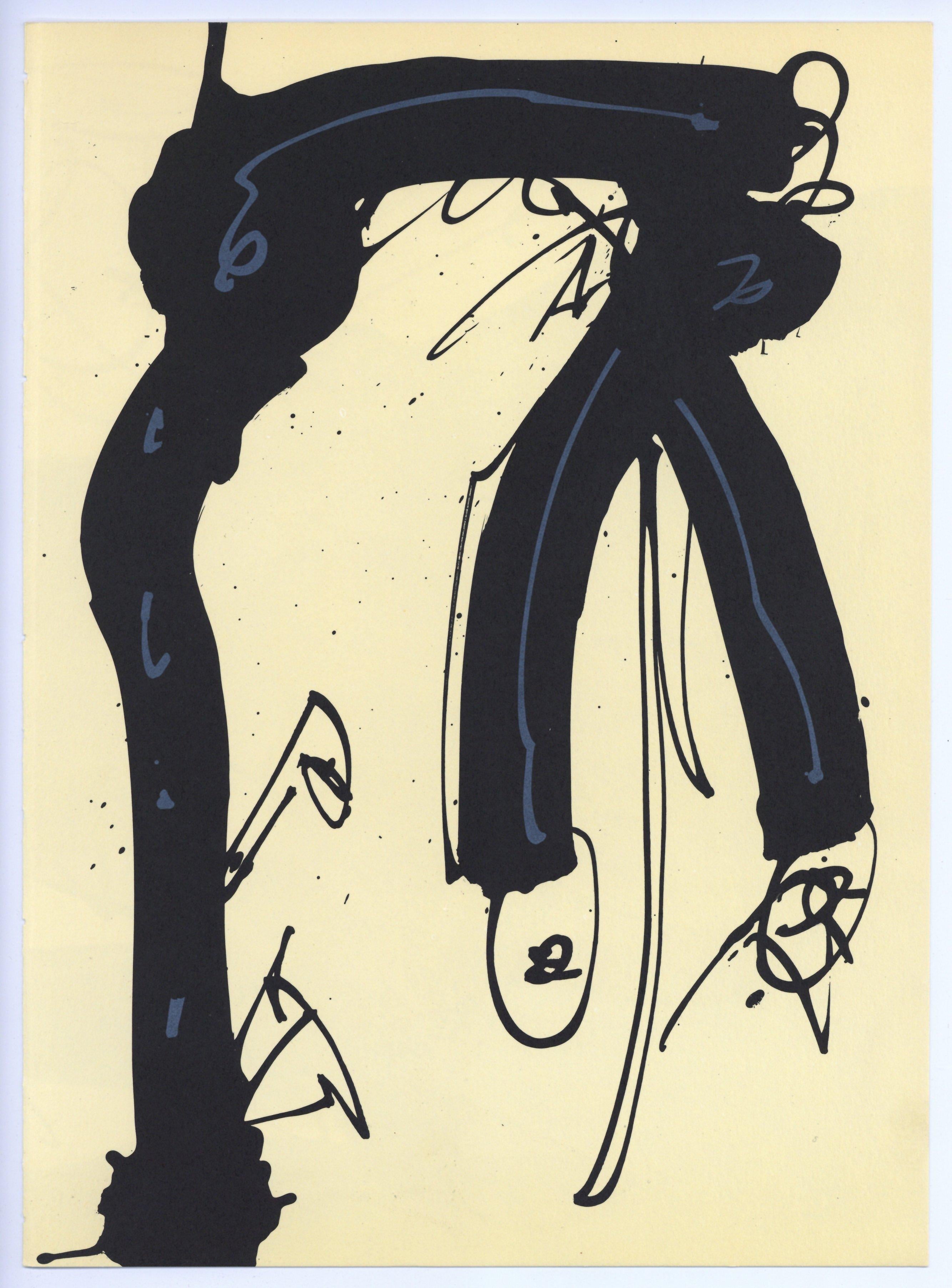 original lithograph - Print by Antonio Saura