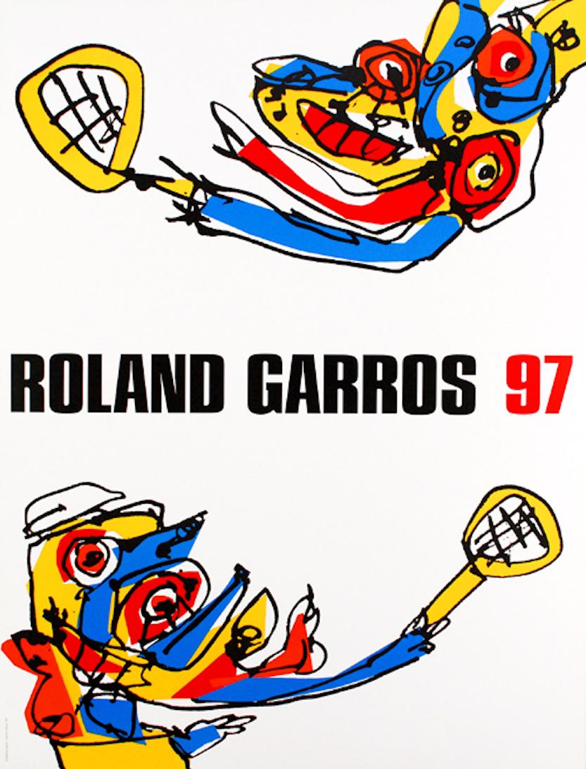 Roland Garros 1997 - Print by Antonio Saura
