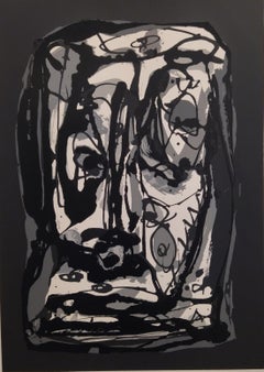 Saura 7 Face Personaje original lithograph painting