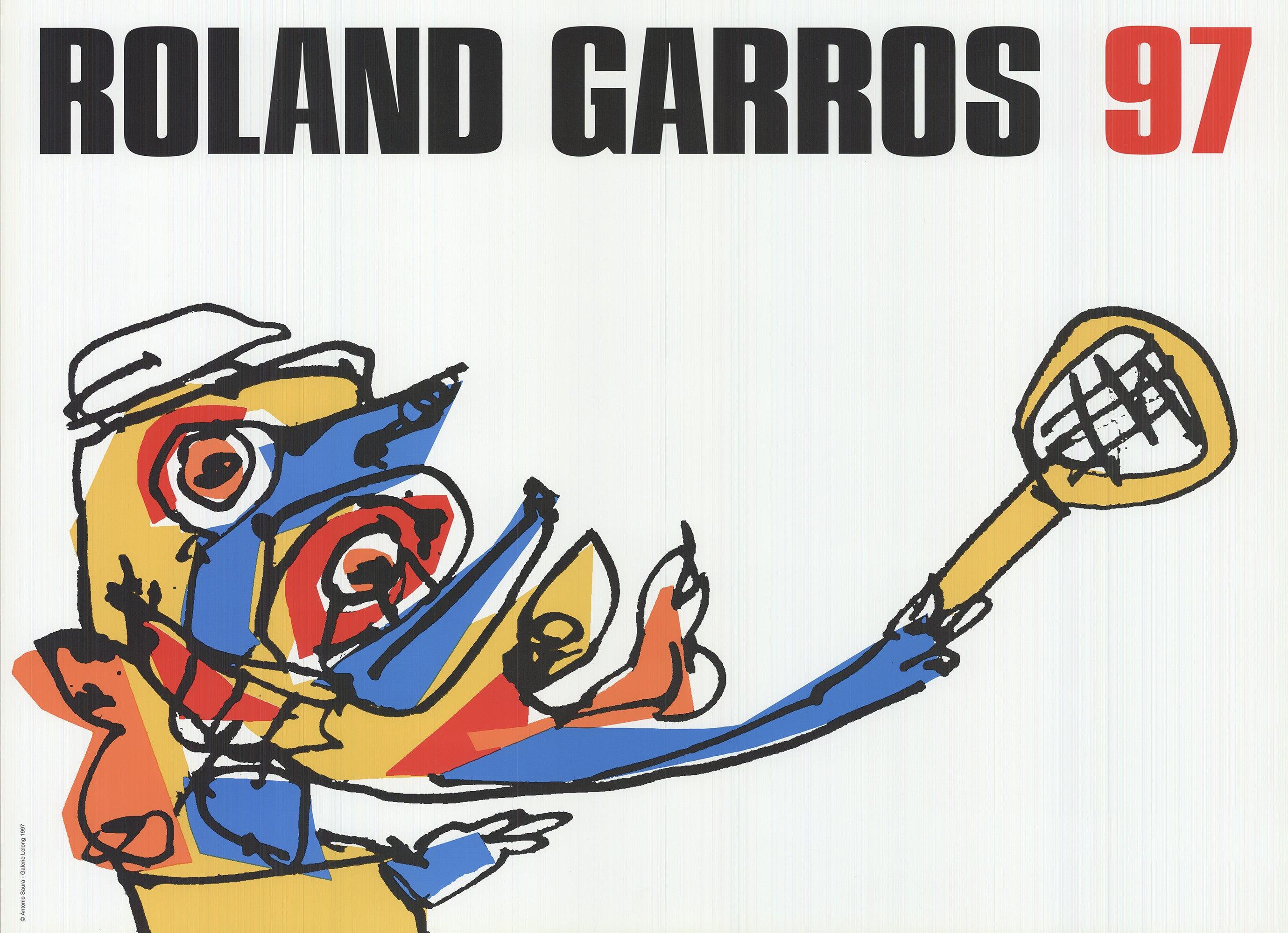Affiche officielle conçue et réalisée pour le tournoi de tennis qui se déroule chaque année à Roland Garros. L'affiche est une édition limitée à 2000 exemplaires. Première édition, non signée et non numérotée. 
L'affiche de Roland Garros 1997,