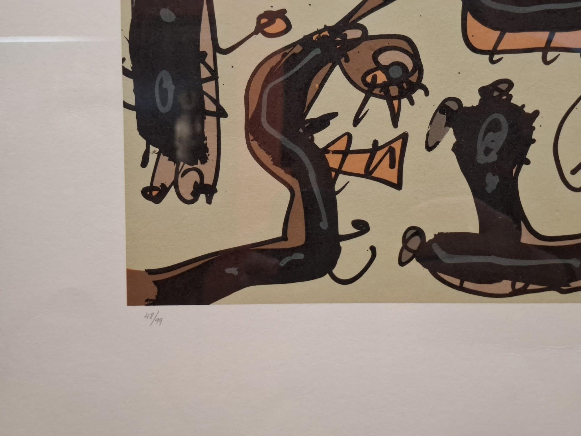 Serie Abierta - Print by Antonio Saura