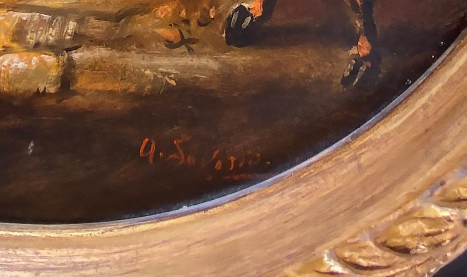 BATAILLE DE CAVALERIE -  Huile sur toile de l'cole napolitaine d'Antonio Savisio, Italie en vente 7