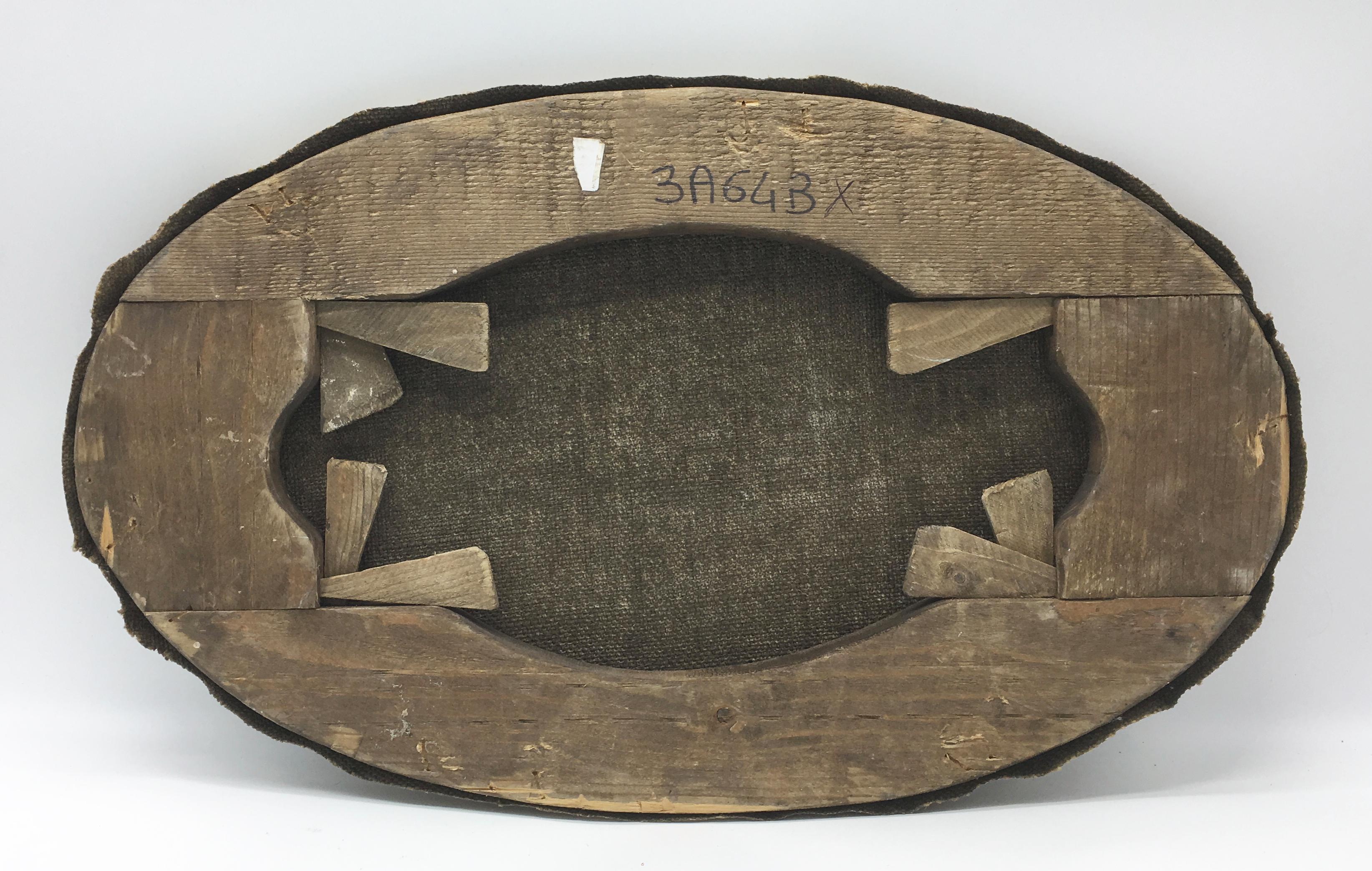 BATALLA DE CAVALERÍAS- Antonio Savisio - Escuela napolitana Óleo sobre lienzo Pintura ovalada en venta 10