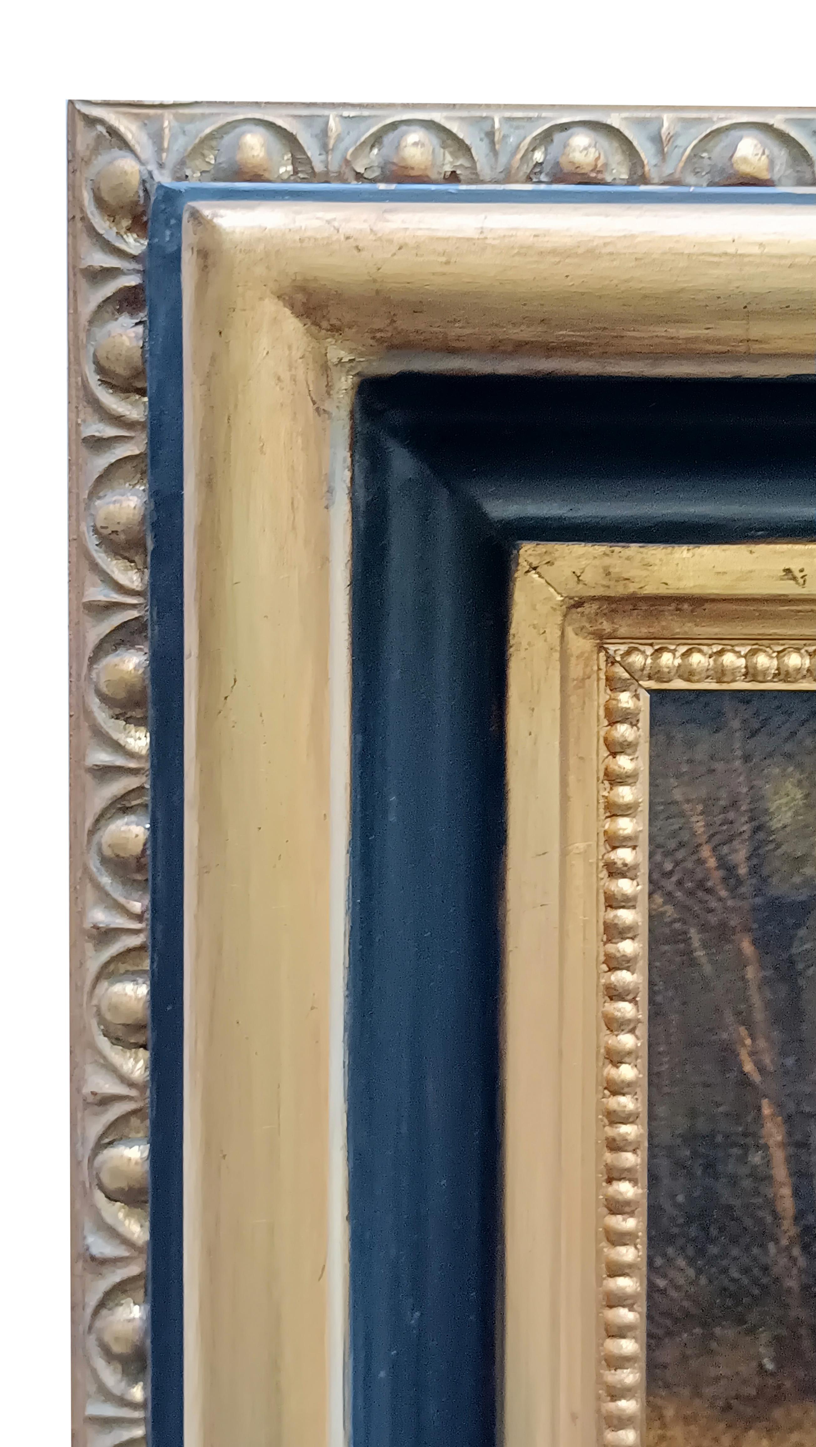 BATTAGLIA DI CAVALLERIA  - Antonio Savisio - Scuola napoletana-  Pittura a olio su tela 2