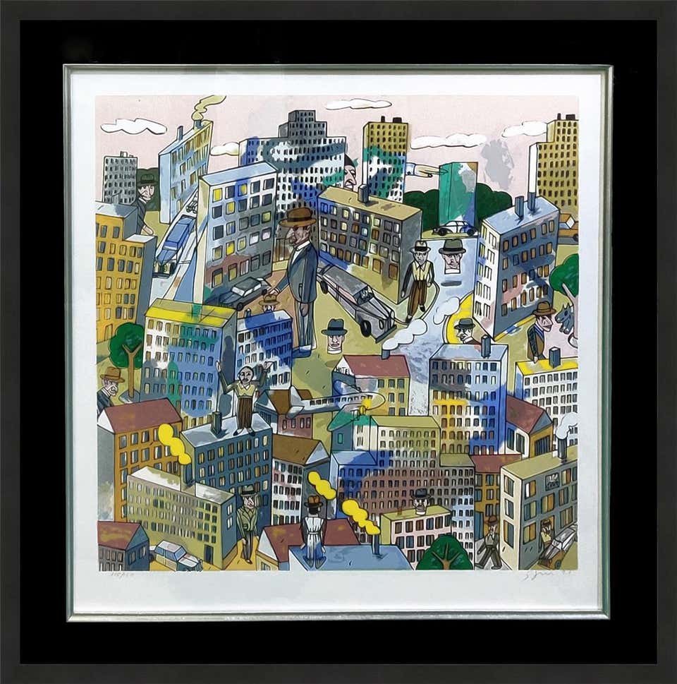 Las Cuatros Esquinas, Silkscreen Print, Hand Signed, Edition of 150, 1996
