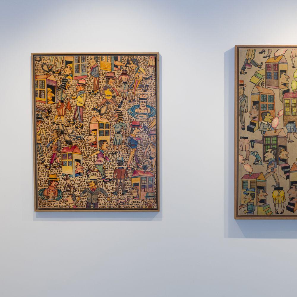 Diálogo de sordos - Painting Otro estilo de arte de Antonio Seguí