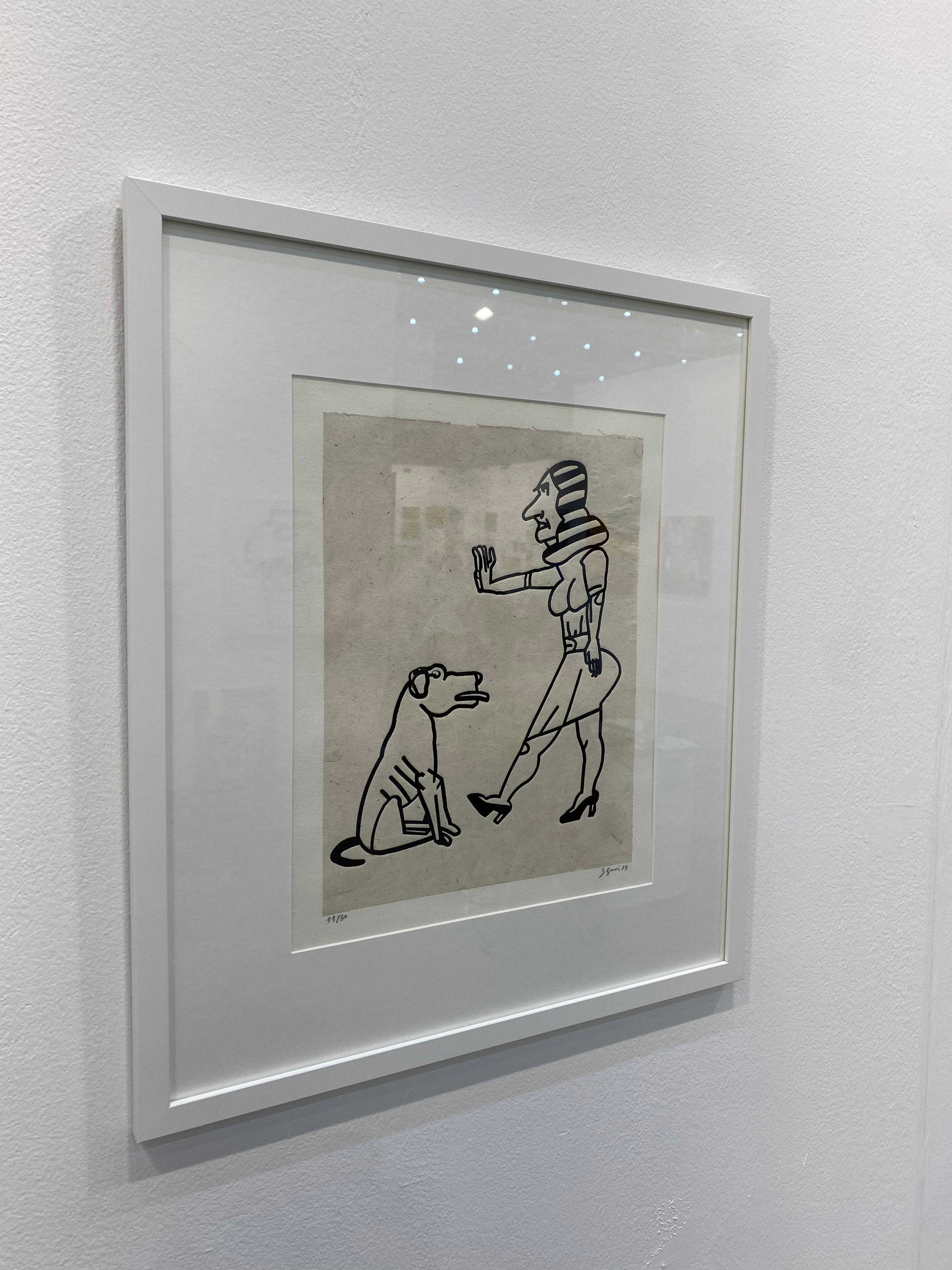 Argentinian Modern Art by Antonio Seguí - La Maîtresse et son Chien 4