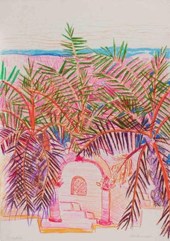 Marine Landscape - Lithograph by Antonio Simone - 1990s