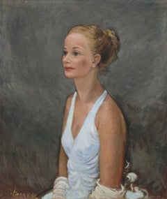 Portrait of a Woman in White Dress