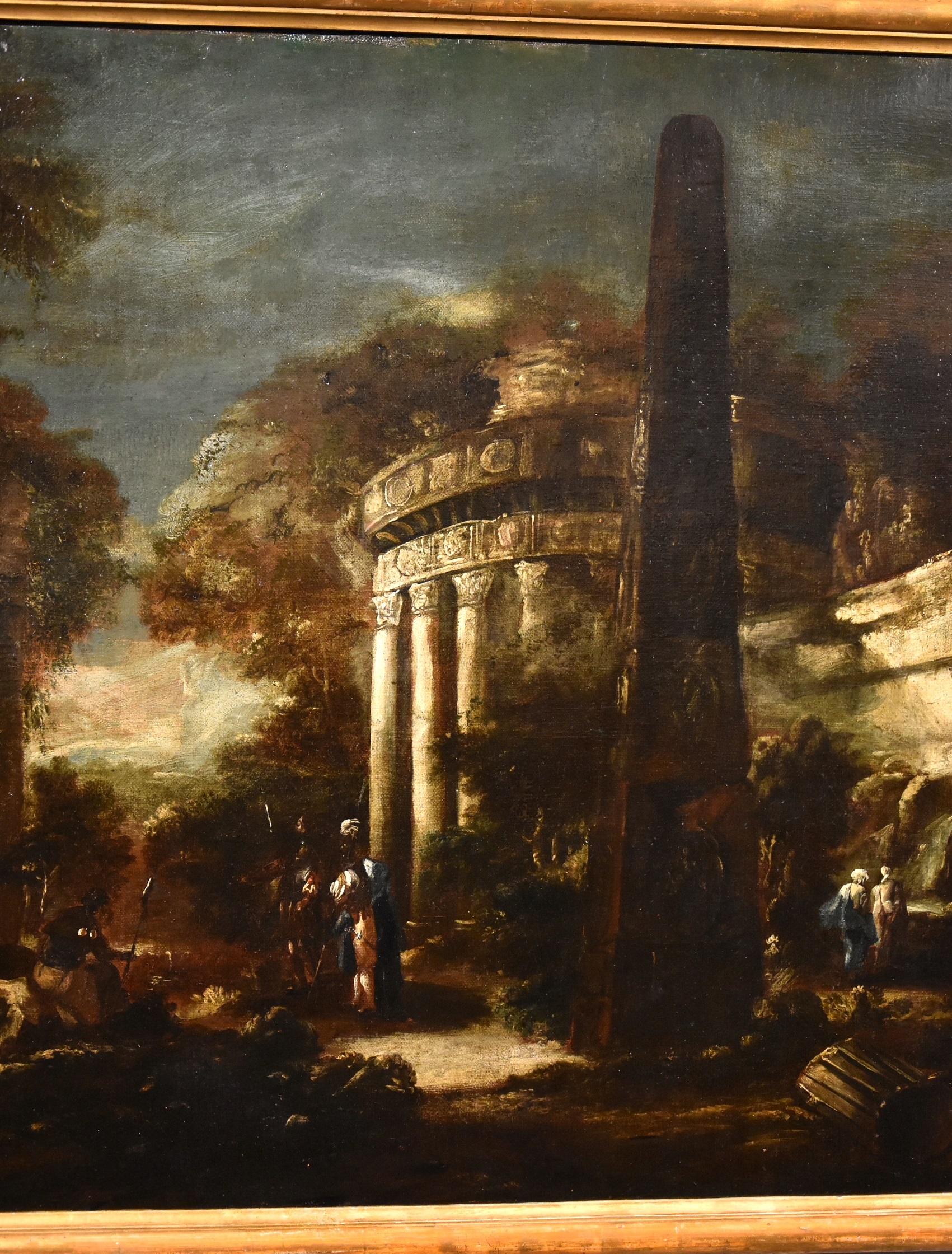 Caprice Architectural Landscape Paint Oil on canvas Old master 18th Century Art  4