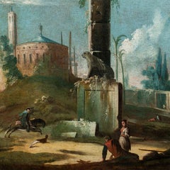 Antonio Stom (Venetian painter) - 18th century landscape - Architectural View