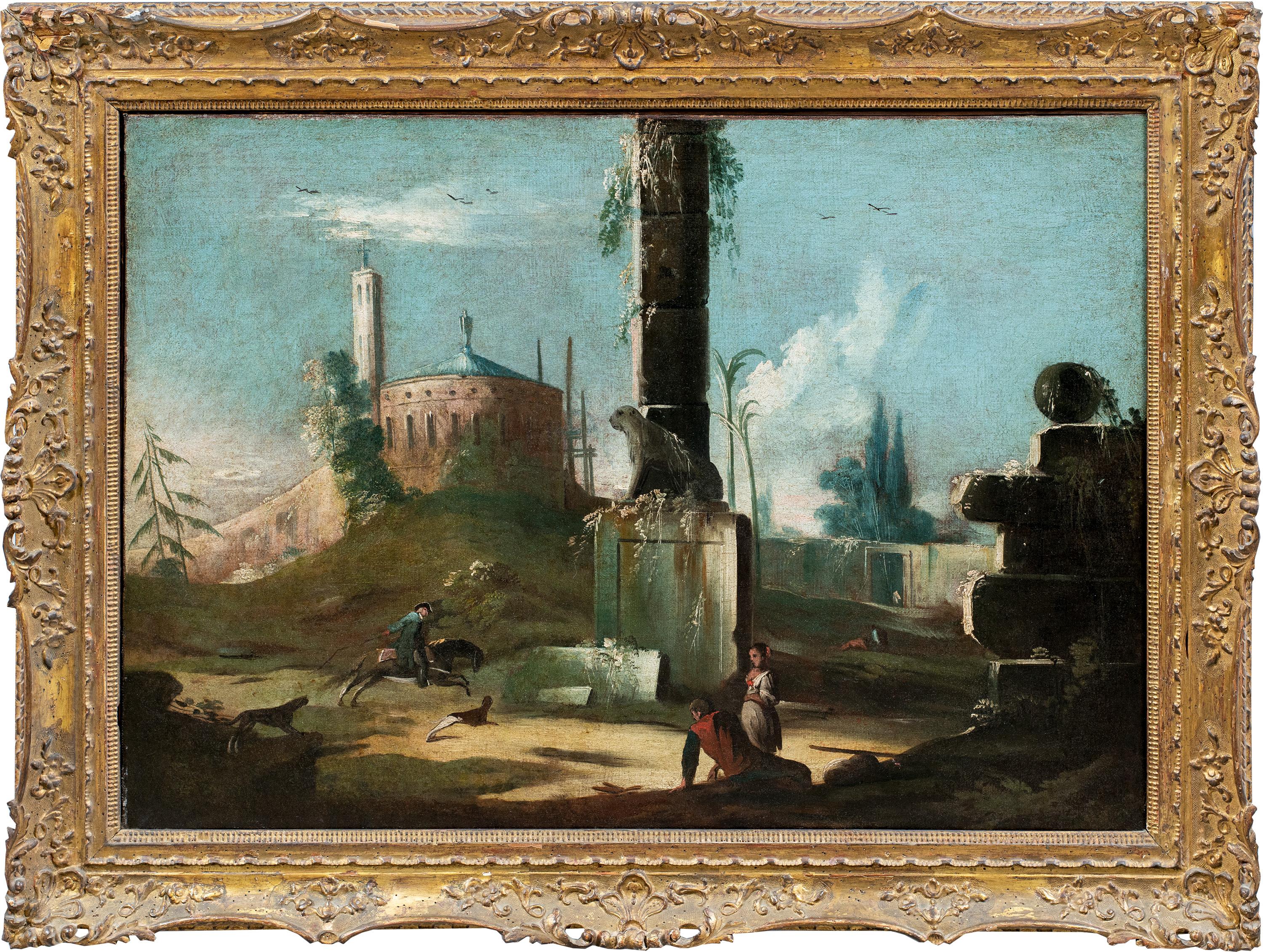 Antonio Stom (Venetian painter) - 18th century landscape - Architectural View