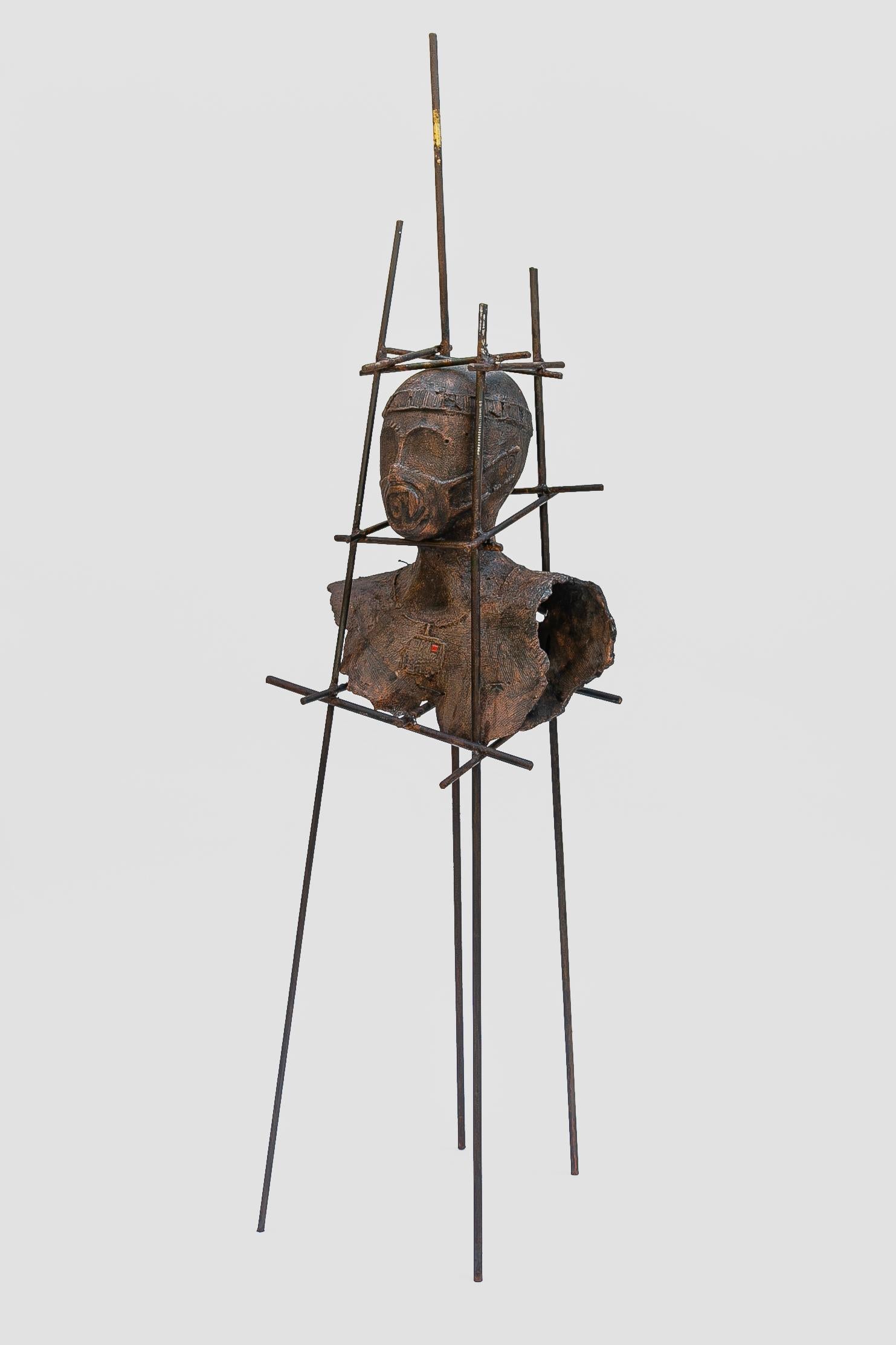 Testa @ – Distopica post industriale (Zeitgenössisch), Sculpture, von Antonio Taschini