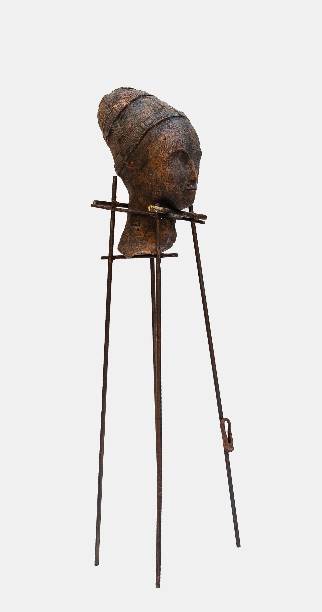 Testa f - Mi ricordo di te nella gloria - Contemporary Sculpture by Antonio Taschini