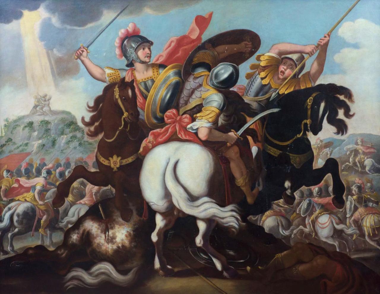 Antonio Tempesta (circle of) (1555 - 1639) - Clash of Horsemen 172.5 x 222 cm