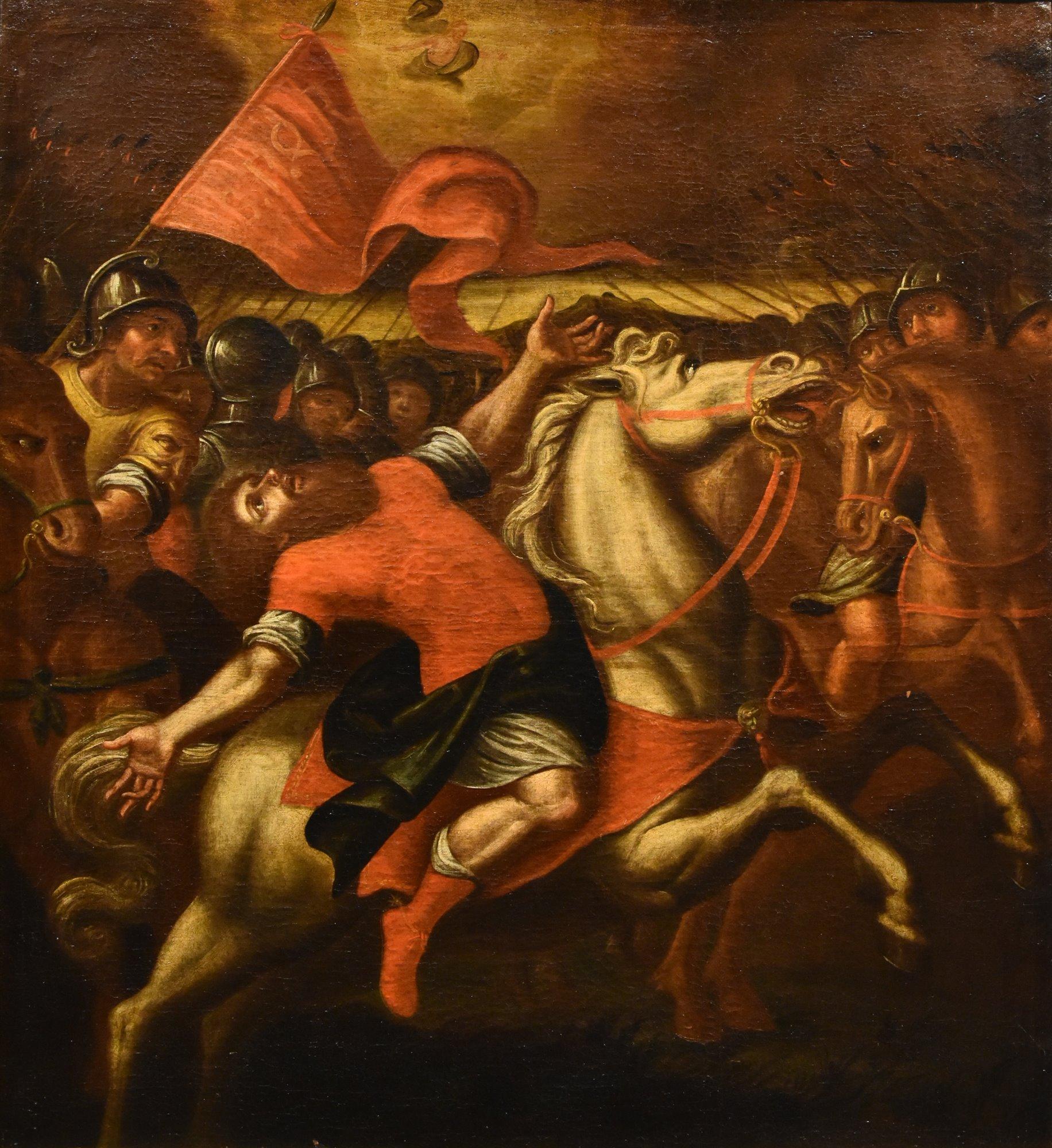 Umkehrung des Heiligen Paul Antonio Tempesta Gemälde 17. Jahrhundert Öl auf Leinwand Italien – Painting von Antonio Tempesta (Florence 1555 - Rome 1630)