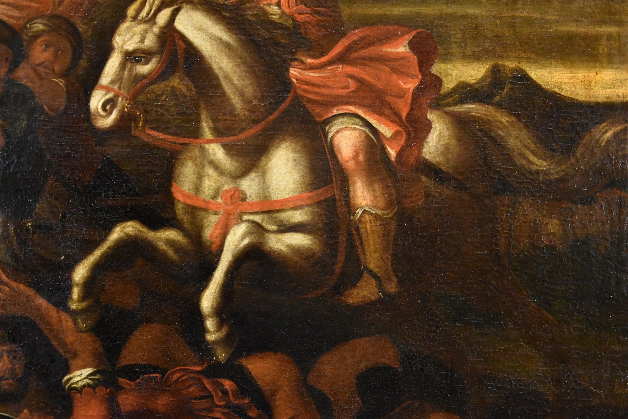 Saint James Religiöse Tempesta Gemälde 17. Jahrhundert Öl auf Leinwand Alter Meister Italien im Angebot 9