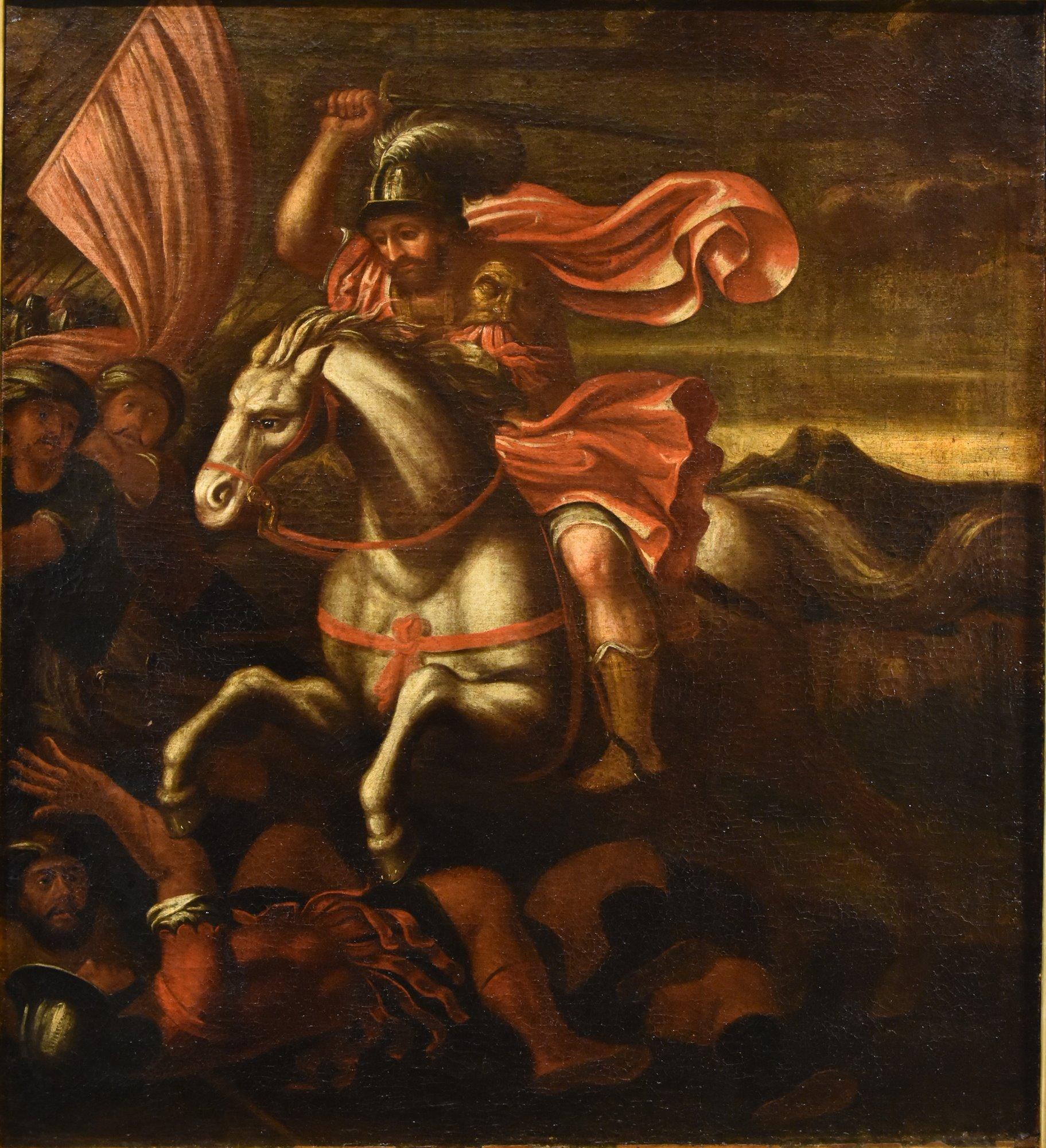Saint James Religiöse Tempesta Gemälde 17. Jahrhundert Öl auf Leinwand Alter Meister Italien im Angebot 1