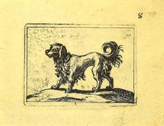 Antique Dog -  Etching by Antonio Tempesta - 1610s