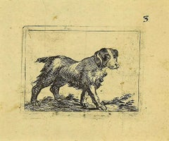 Hund.  Radierung von Antonio Tempesta – 1610er Jahre