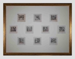 Plates of Old Testament- Etching by Antonio Tempesta - 17th Century