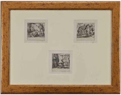 Stories from Genesis - Etching by Antonio Tempesta - 17th Century