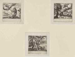 Antique Stories from Genesis - Etching by Antonio Tempesta - 17th Century