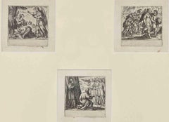 Stories from Genesis - Etching by Antonio Tempesta - 17th Century