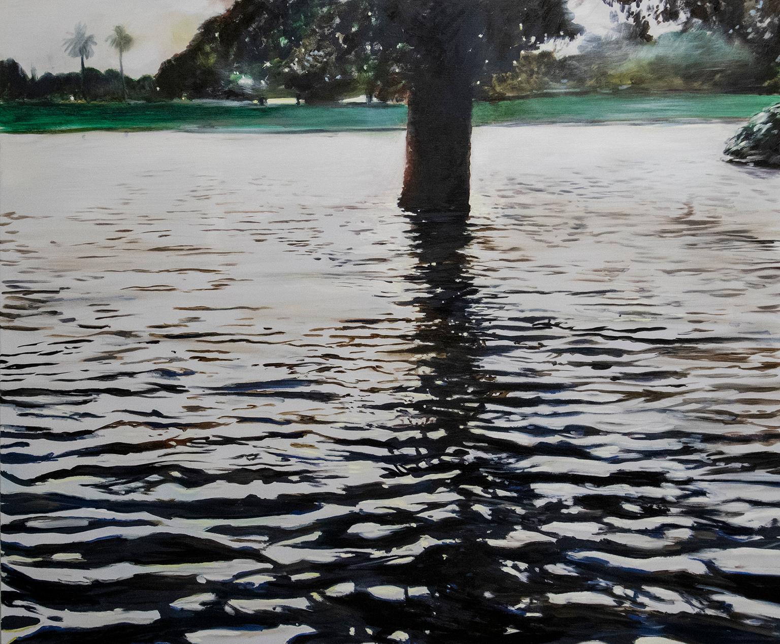 Antonio Ugarte Landscape Painting – Calm Waters 60 X 72