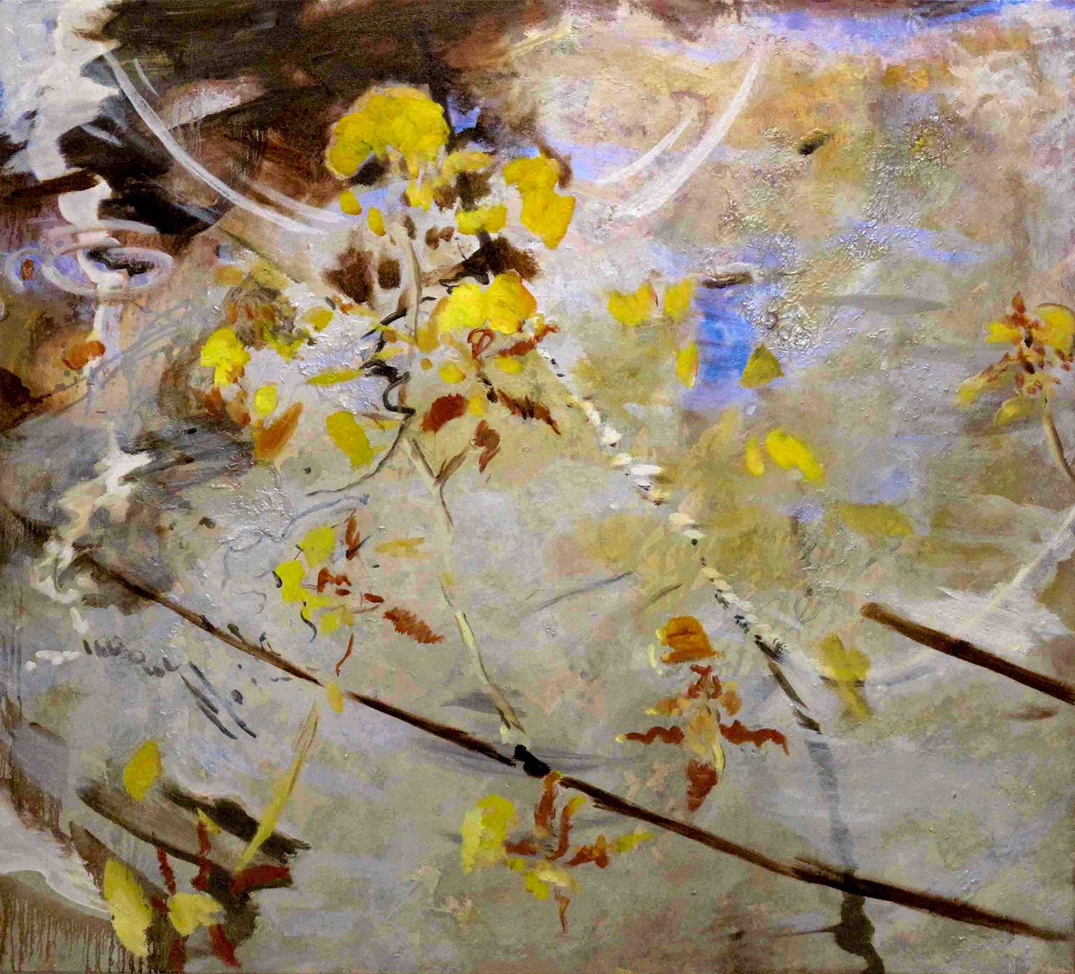 Antonio Ugarte Abstract Painting - Cosmic Water 67 X76