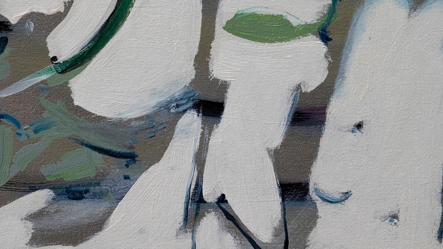 Acqua dolce 57 X 45 - Abstract Painting Nero di Antonio Ugarte