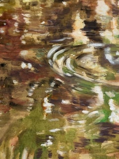 Golden Drops - Rich Ochre, Soft Green and Golden Yellow 67 X 78